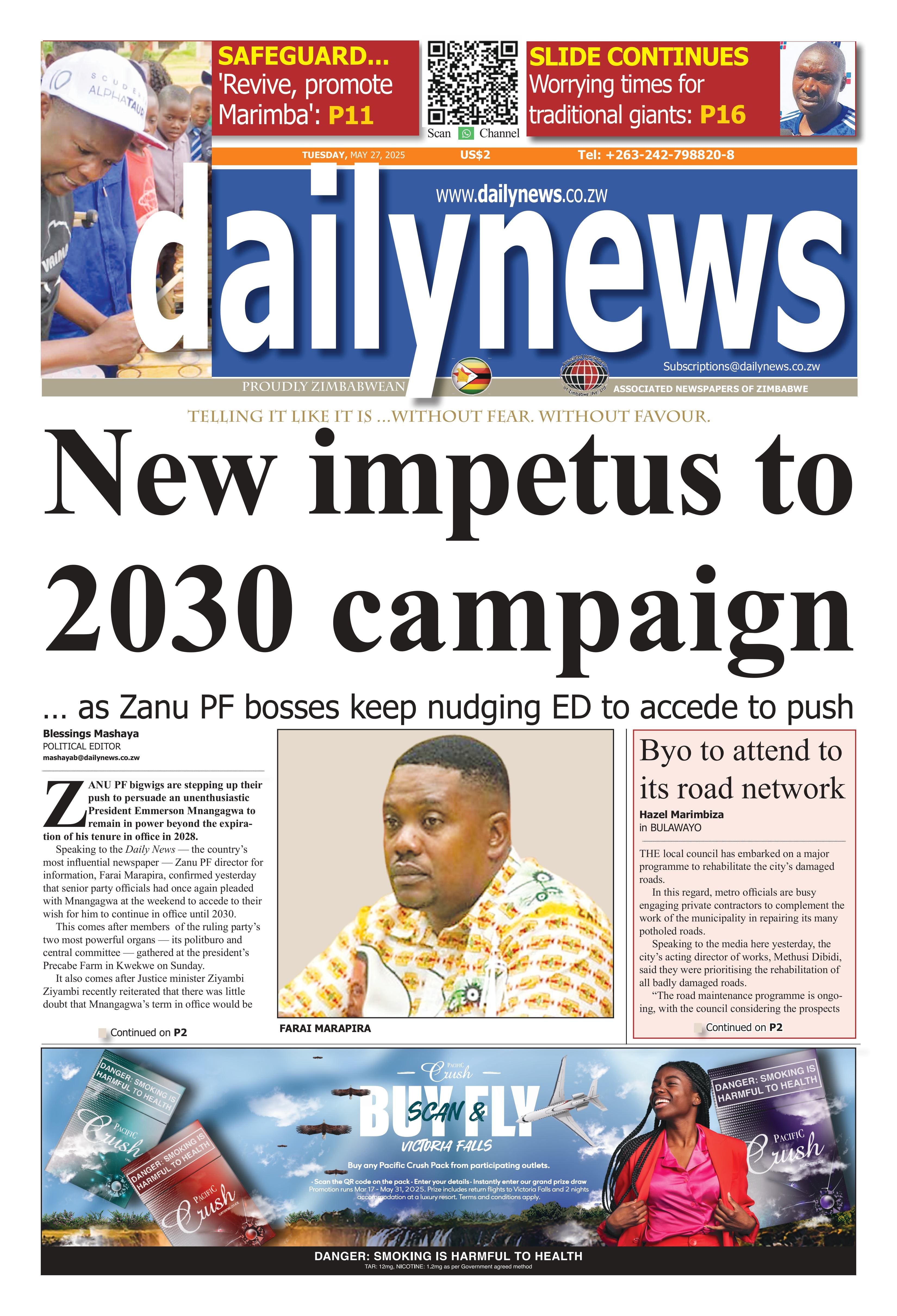 Tuesday 27 May 2025